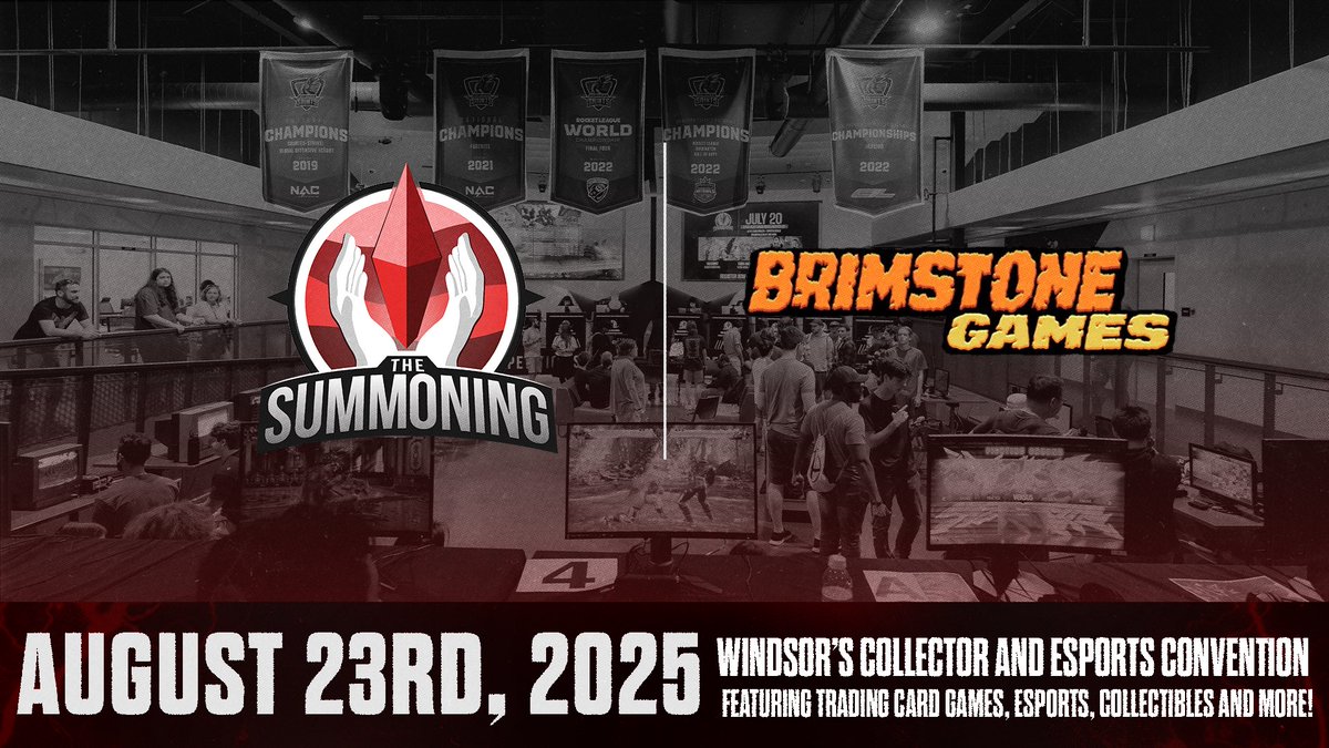 The Summoning (@thesummoningca) on Twitter photo Weโve got a familiar store coming out to The Summoning ๐ฎ
<a href="/BrimstoneGames/">Brimstone Games</a> will be hosting the Vanguard and Digimon tournaments!
Purchase tickets at:
stclairsaints.ca/tsc25 Weโve got a familiar store coming out to The Summoning ๐ฎ
<a href="/BrimstoneGames/">Brimstone Games</a> will be hosting the Vanguard and Digimon tournaments!
Purchase tickets at:
stclairsaints.ca/tsc25