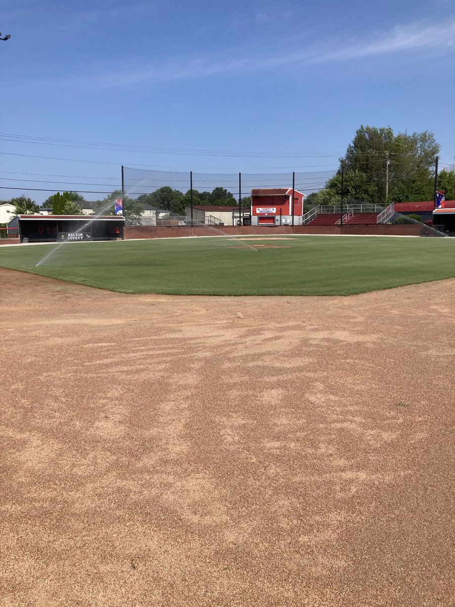 A great view from 2nd base at Nelson Co HS baseball field.