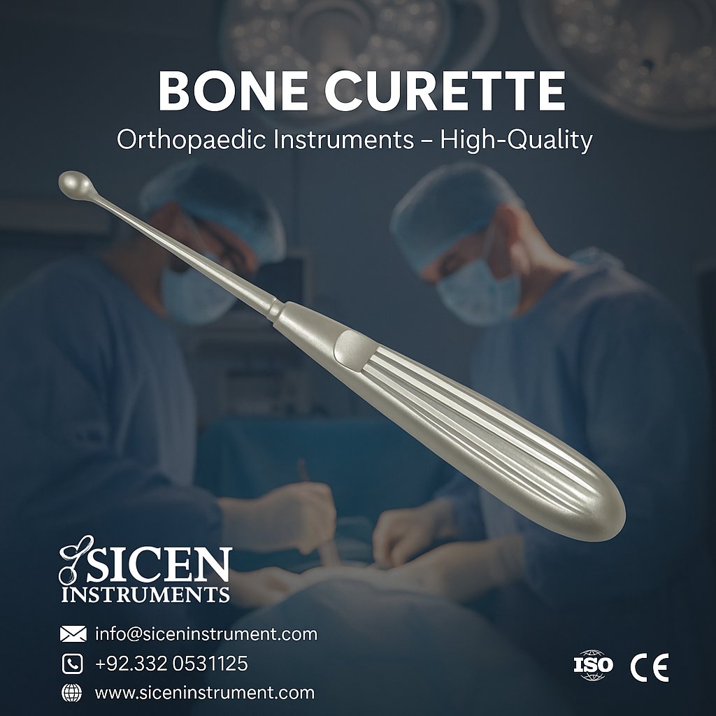 siceninstrument's tweet image. Premium Bone Curette – Orthopaedic Instrument.
Manufactured by Sicen Instruments with precision and high-quality stainless steel.

info@siceninstrument.com
siceninstrument@gmail.com
WhatsApp: +92 332 0531125
siceninstrument.com
@siceninstruments
#BoneCurette #BoneSurgery