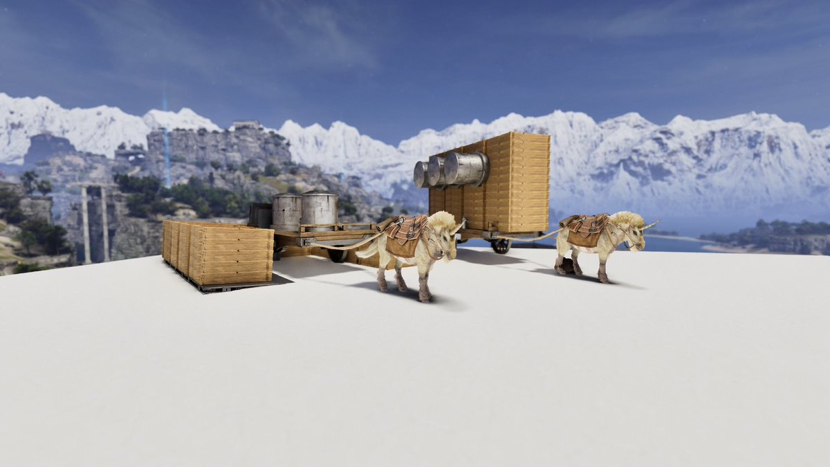 ArkHeyhey's tweet image. 遂に念願のカート菜園作れた🥹
ずっと枠空かなくてロボットとか活用してたけどやっと楽になるー😭
せっかく作れたから車高短仕様と高積み仕様の2パターン🥳
欲張って限界まで菜園敷き詰めてやった🤤