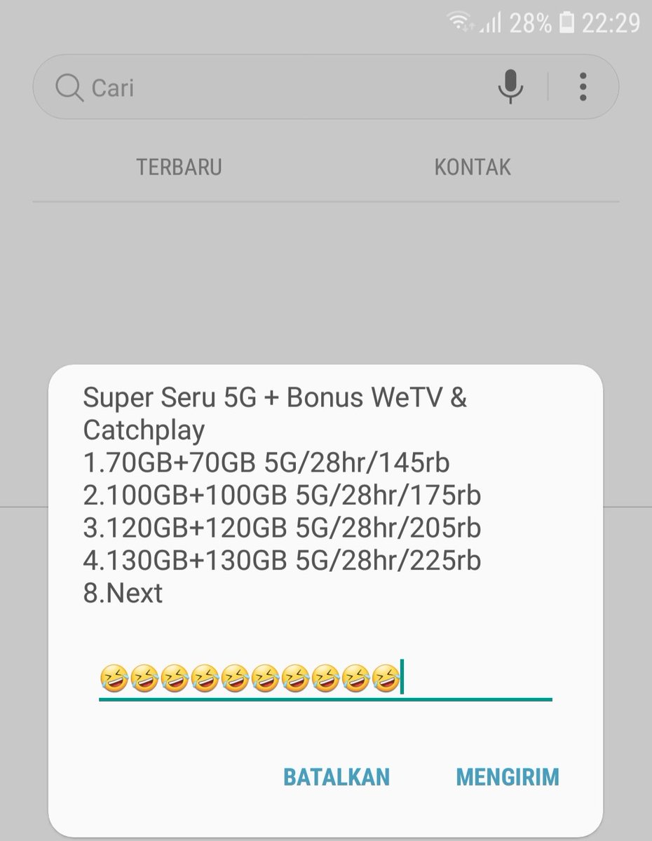rielbeuh's tweet photo. @Telkomsel Nyerah saya dikasih harga mahal. paketan yg biasa dibeli 50k ga ada lagi😂😂🤣 https://t.co/qX6Jk150Rz