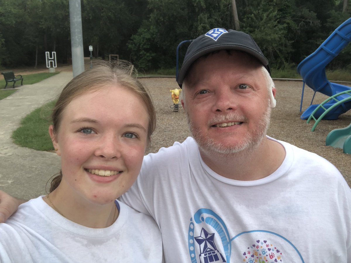 parsonjay's tweet image. 5K with my baby girl this morning, turning 51 tomorrow, supporting Project Joy and Hope. :)