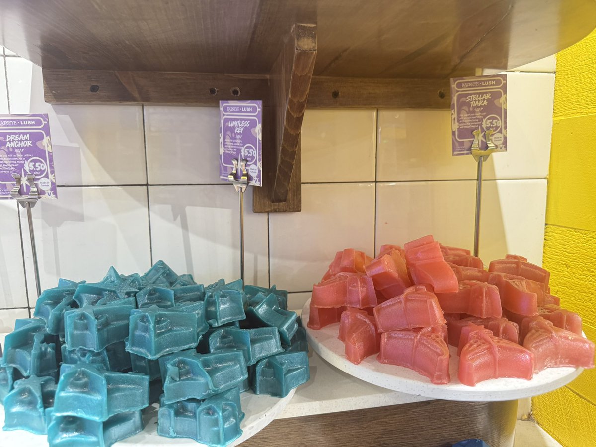 wom3n_'s tweet photo. OH MY GOD??? LUSH COLLAB!! I GOT LARA AND MANON SOAPS #katseye https://t.co/5b5QvxoF9b