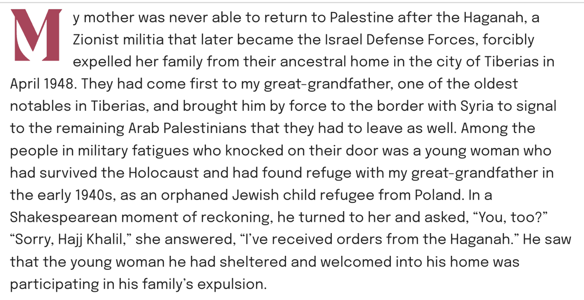 Dov Waxman says he "struggled to accept the possibility that Jews, the victims of genocide, could become the perpetrators of one." 
Palestinians, like Marwa Daoudy, do not have such difficulties: newlinesmag.com/first-person/i…