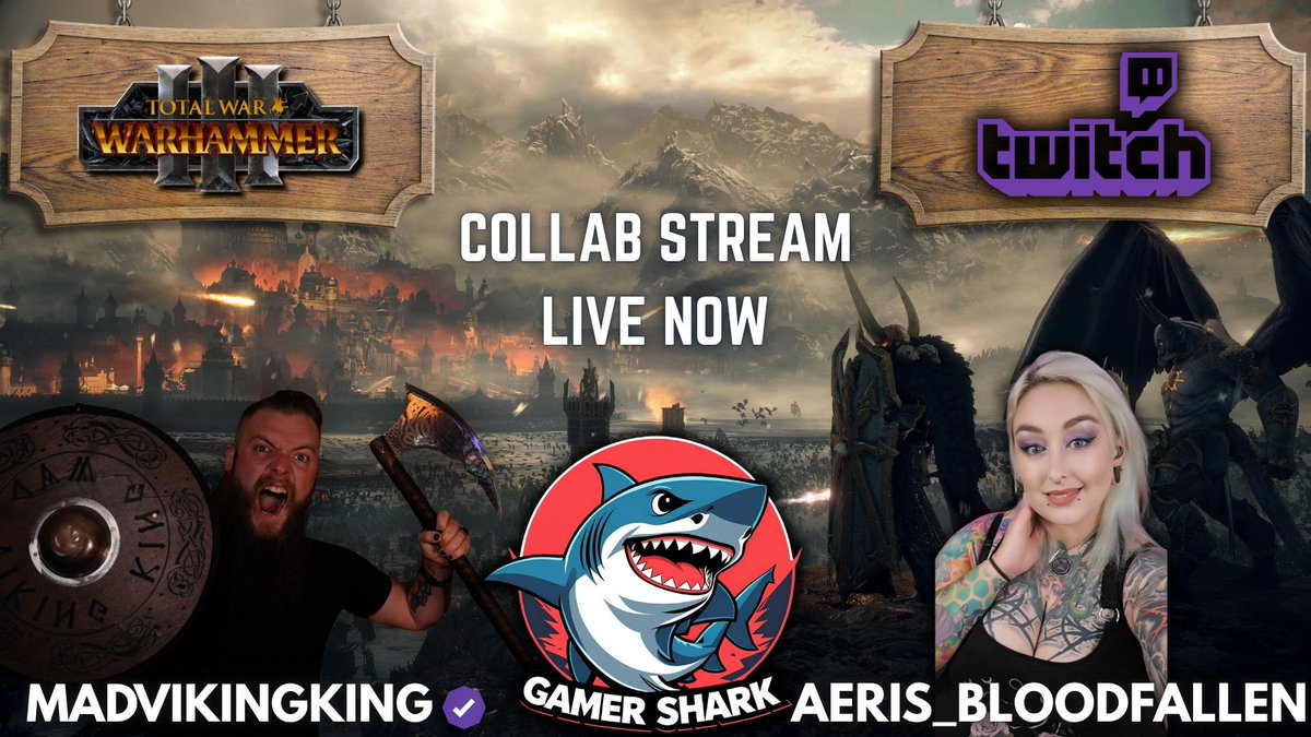MadVikingKing (@madvikingking) on Twitter photo The Day of Reckoning, Taking Over The World!?🌎
<a href="/AerisBloodfall/">Aeris_Bloodfallen</a> Gamer, & Myself are Live Now Playing a Special Campaign of Total Warhammer: III with hilarious commentary/rp of our characters in this massive conquest!⚔️
⚔️Live Now twitch.tv/madvikingking ⚔️ The Day of Reckoning, Taking Over The World!?🌎
<a href="/AerisBloodfall/">Aeris_Bloodfallen</a> Gamer, & Myself are Live Now Playing a Special Campaign of Total Warhammer: III with hilarious commentary/rp of our characters in this massive conquest!⚔️
⚔️Live Now twitch.tv/madvikingking ⚔️