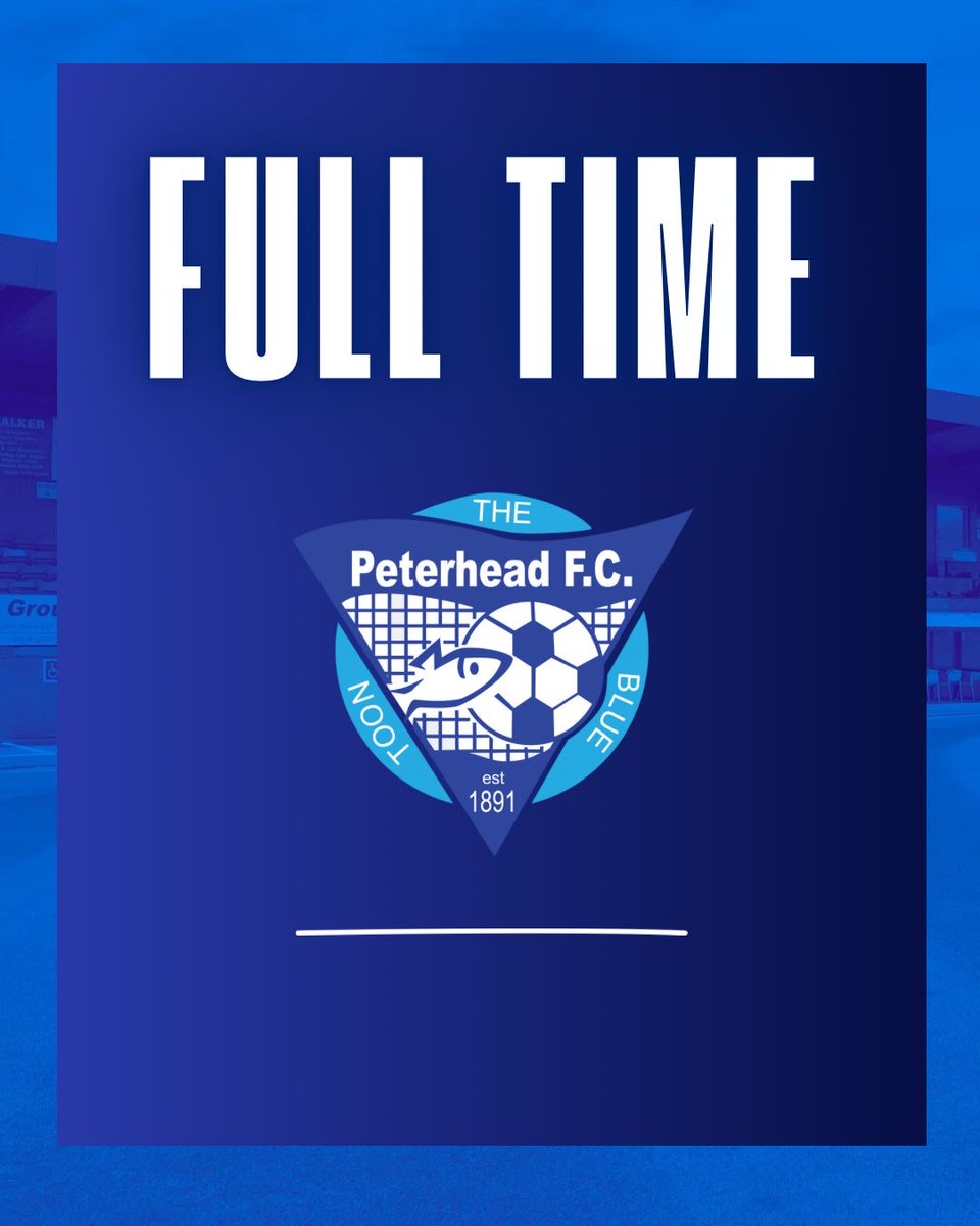 Full Time: Peterhead 4-1 <a href="/EastFifeFC/">East Fife FC</a> 

Despite trailing early, the Blue Toon get our league campaign up and running with a comfortable victory thanks to goals from David Wilson, Kieran Shanks and Jason Brown (x2)!

#BlueToon🔵⚪️💙