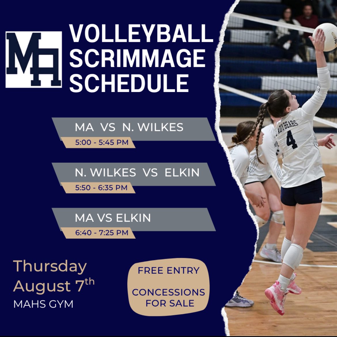 MA Athletics (@granitebears) on Twitter photo 1st look π at β25 Lady Bears π
this Thursday 5:00 @ MAHS
GO π» <a href="/MACSchools/">Mount Airy City Schools</a> <a href="/granitesquad/">GSOD</a> <a href="/MrCoryLeeSmith/">Cory Smith</a> <a href="/MABearHistorian/">MA Bears Historian</a> <a href="/ElkinAthletic/">ElkinAthleticDept</a>
<a href="/NWHSVikings/">North Wilkes High</a> 1st look π at β25 Lady Bears π
this Thursday 5:00 @ MAHS
GO π» <a href="/MACSchools/">Mount Airy City Schools</a> <a href="/granitesquad/">GSOD</a> <a href="/MrCoryLeeSmith/">Cory Smith</a> <a href="/MABearHistorian/">MA Bears Historian</a> <a href="/ElkinAthletic/">ElkinAthleticDept</a>
<a href="/NWHSVikings/">North Wilkes High</a>