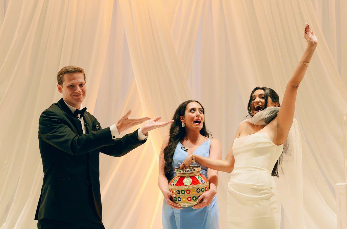 The baby of our family got married last week. She found the ring first in the vessel, Boss Lady. That’s my girl.