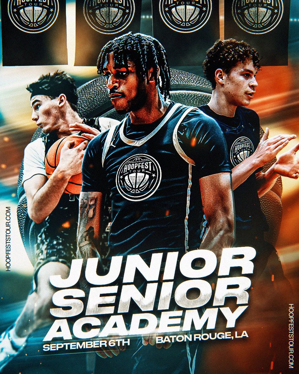 Junior/Senior Exposure Showcase only $50 until August 10th. 

Info: hoopfeststour.com/2025/07/29/202…

🗓️: SEPTEMBER 6
🏢: BATON ROUGE (LA)