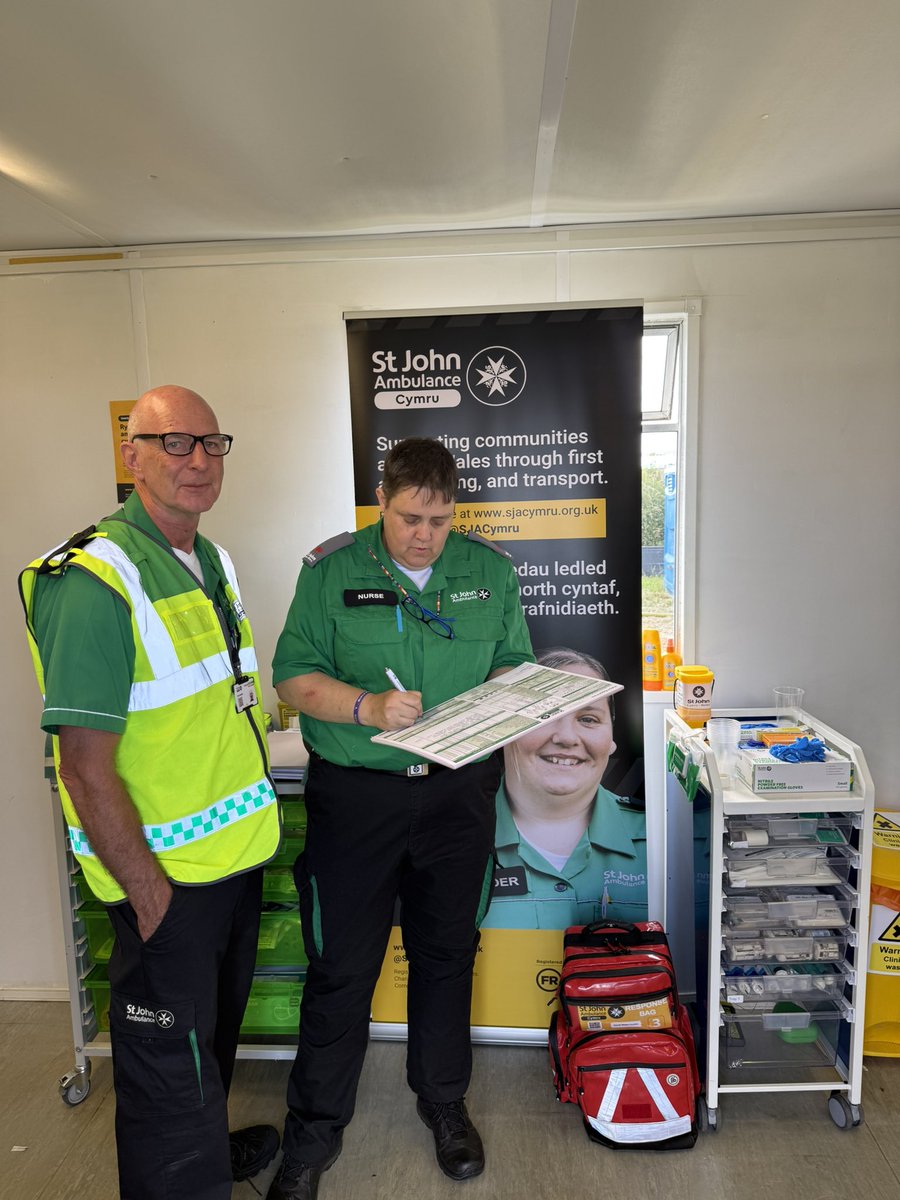 Darren Murray (@sjac_daz) on Twitter photo First day of the Eisteddfod being open, great to see the Maes so busy. Diolch to the <a href="/SJACymru/">St John Ambulance Cymru</a> people from <a href="/StJohnCardiffV/">St John Council Cardiff & Vale 💚💛</a> and Mid Glamorgan up supporting <a href="/SJACNorthWales/">St John Ambulance Cymru - North Wales</a> providing medical cover. First day of the Eisteddfod being open, great to see the Maes so busy. Diolch to the <a href="/SJACymru/">St John Ambulance Cymru</a> people from <a href="/StJohnCardiffV/">St John Council Cardiff & Vale 💚💛</a> and Mid Glamorgan up supporting <a href="/SJACNorthWales/">St John Ambulance Cymru - North Wales</a> providing medical cover.
