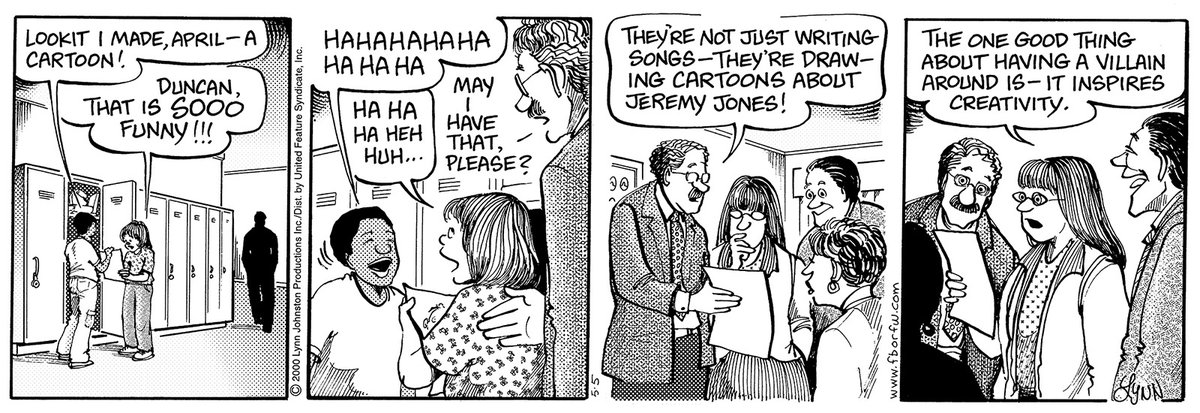 Do you remember the time in For Better or For Worse when April tried to fight back against a bully?

#bullying #bullies #comics #lynnjohnston