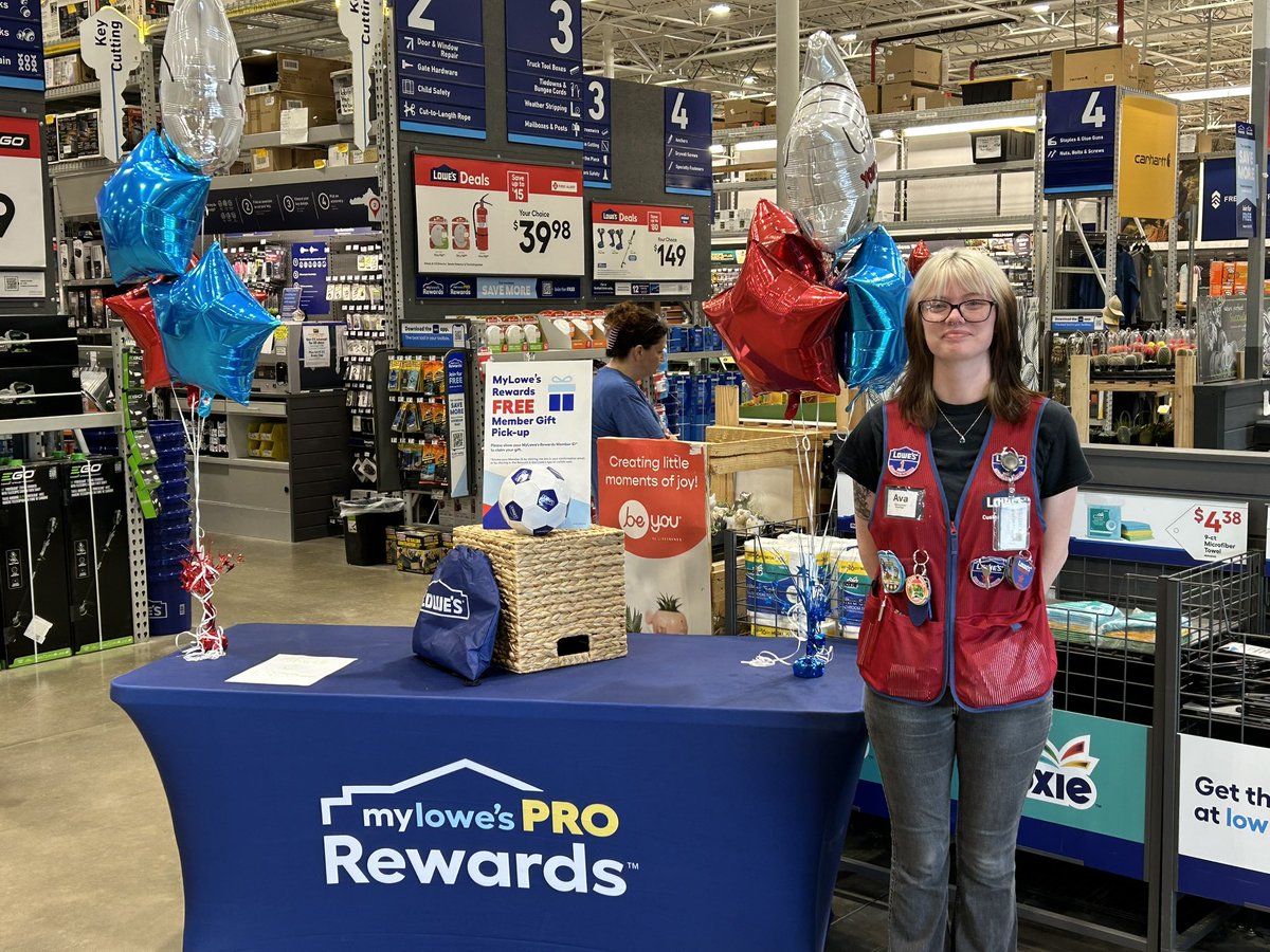 Stop by your Marietta Lowe’s for our members loyalty Kids Soccer Ball giveaway.