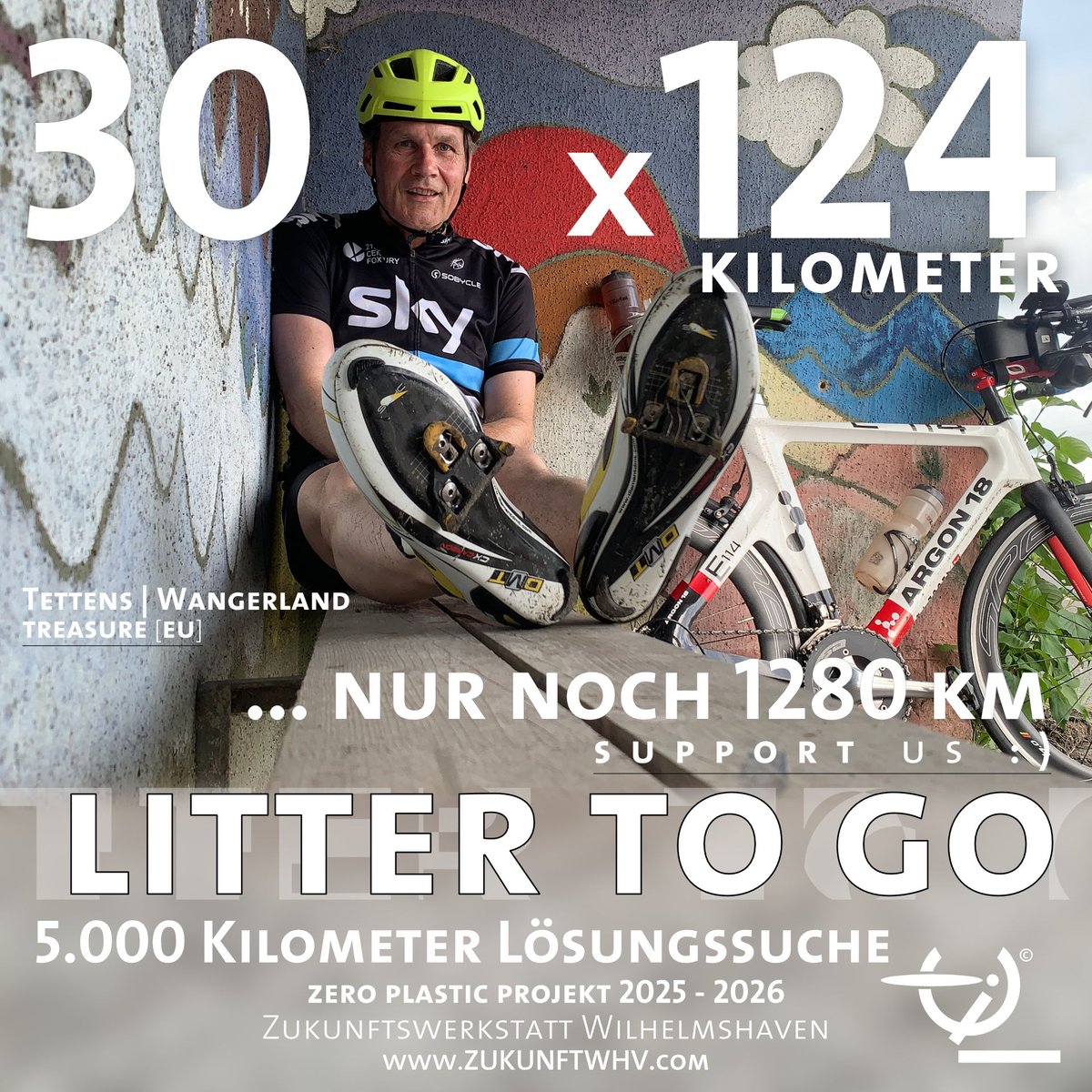 LITTER TO GO | 30x124 Kilometer
Support us: 
tinyurl.com/2y7vpw9j

We must act - NOW :)

Werde Teil der Lösung:
tinyurl.com/278ns96r

Unterstütze uns: 
tinyurl.com/2y7vpw9j

zukunftwhv.com 
#zukunftwhv
<a href="/zukunftwhv/">Zukunftwerkstatt Wilhelmshaven</a>