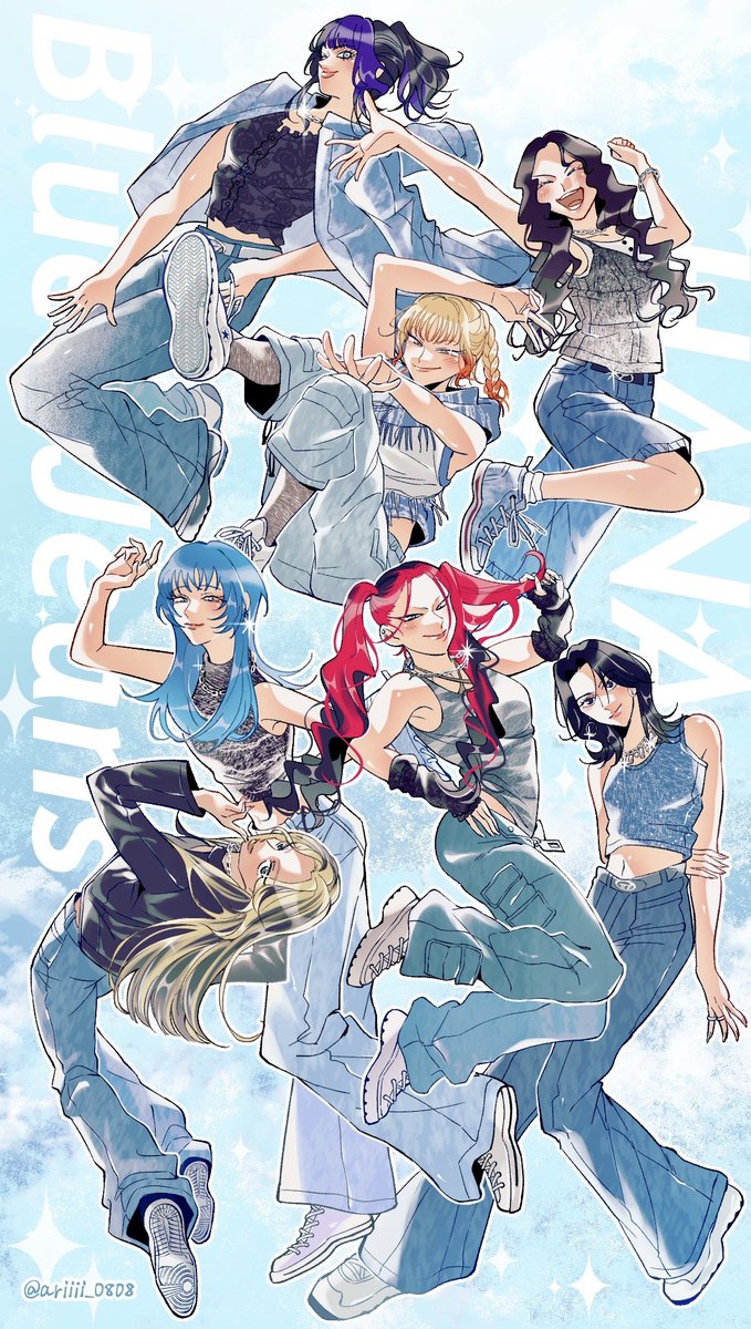 🩵💙
(タップ推奨)
#HANA_FANART #BlueJeans