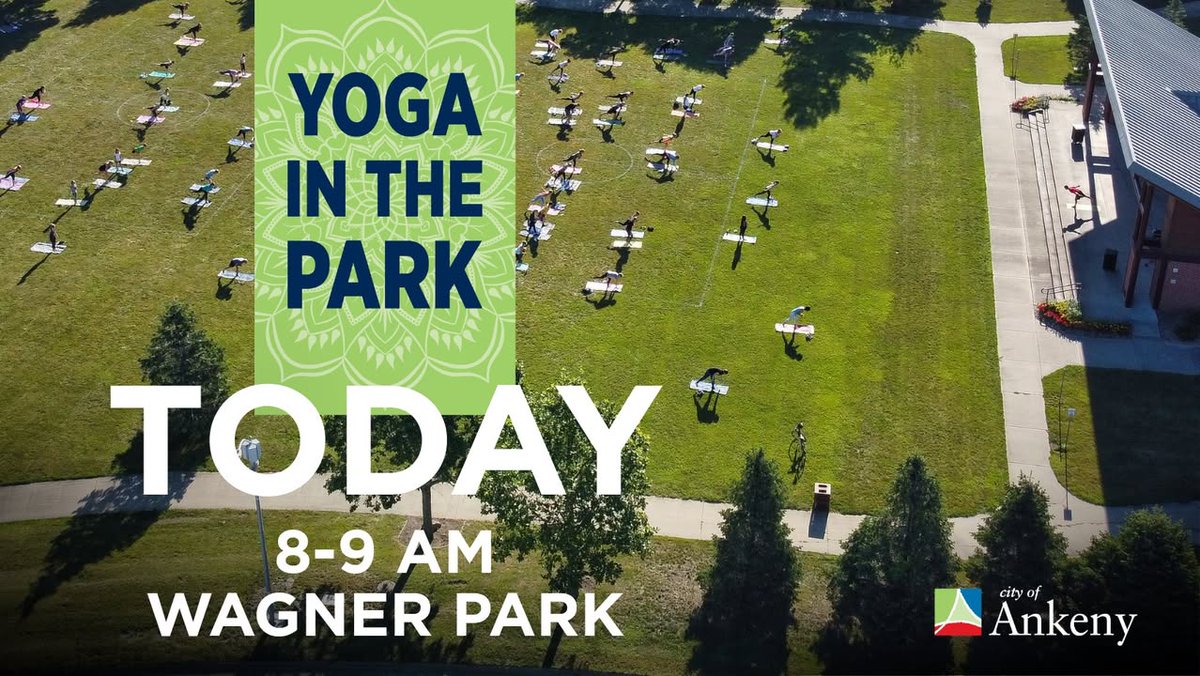 City of Ankeny (@cityofankeny) on Twitter photo Start your Saturday with Yoga in the Park from 8-9 a.m. in Wagner Park.
This free community program is sponsored by <a href="/UnityPointDSM/">UnityPoint Health - Des Moines</a>. All ages and skill levels welcome. ankenyiowa.gov/yoga Start your Saturday with Yoga in the Park from 8-9 a.m. in Wagner Park.
This free community program is sponsored by <a href="/UnityPointDSM/">UnityPoint Health - Des Moines</a>. All ages and skill levels welcome. ankenyiowa.gov/yoga