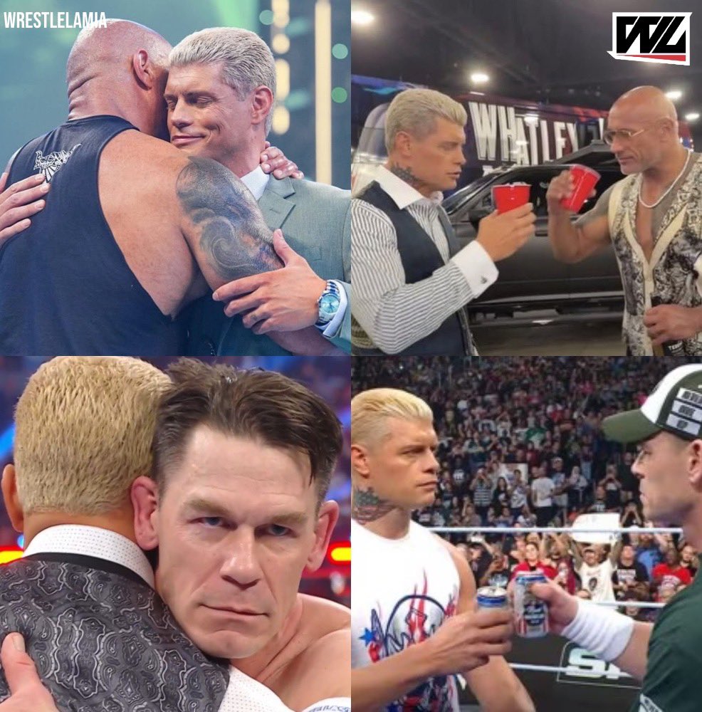 Both of these feuds started with a hug and ended with a drink 😂