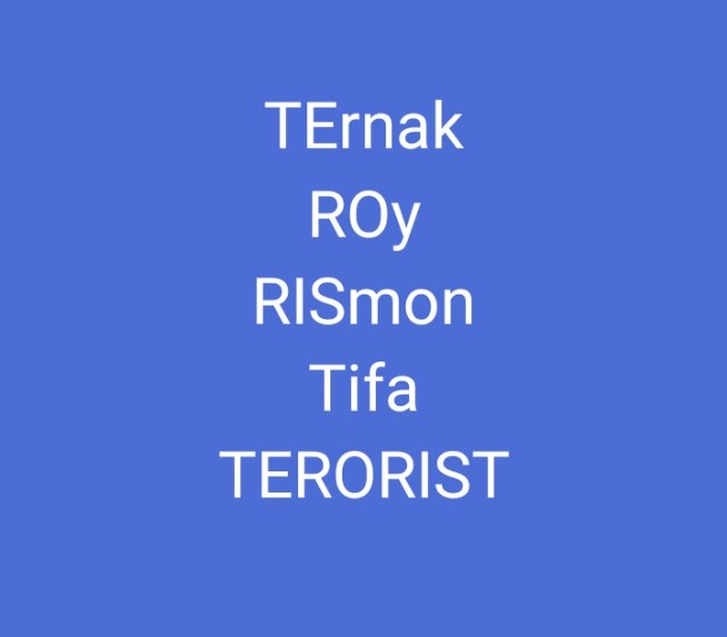 Jangan lupa Ternak Roy, Rismon, Tifa di singkat TERORIST !