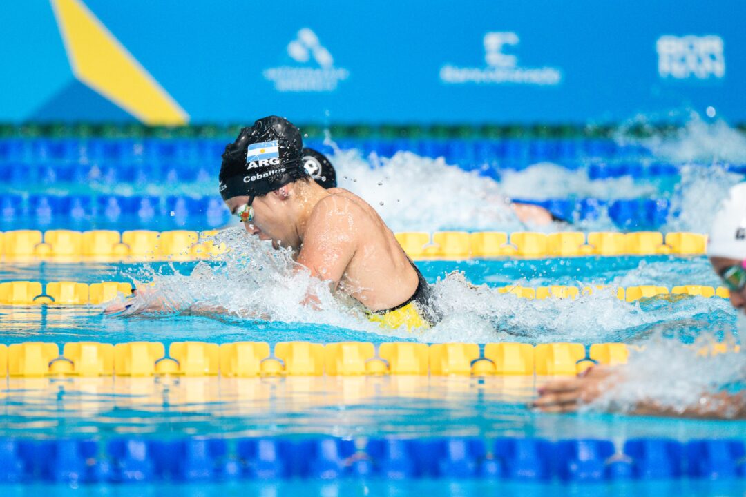 TomasRodriguezC's tweet image. 🇦🇷MACARENA CEBALLOS, TOP 12 EN EL MUNDIAL🇦🇷

🏊‍♀️La riocuartense terminó duodécima en 50 pecho, su segunda semifinal en Singapur, y con RÉCORD NACIONAL (30.56).