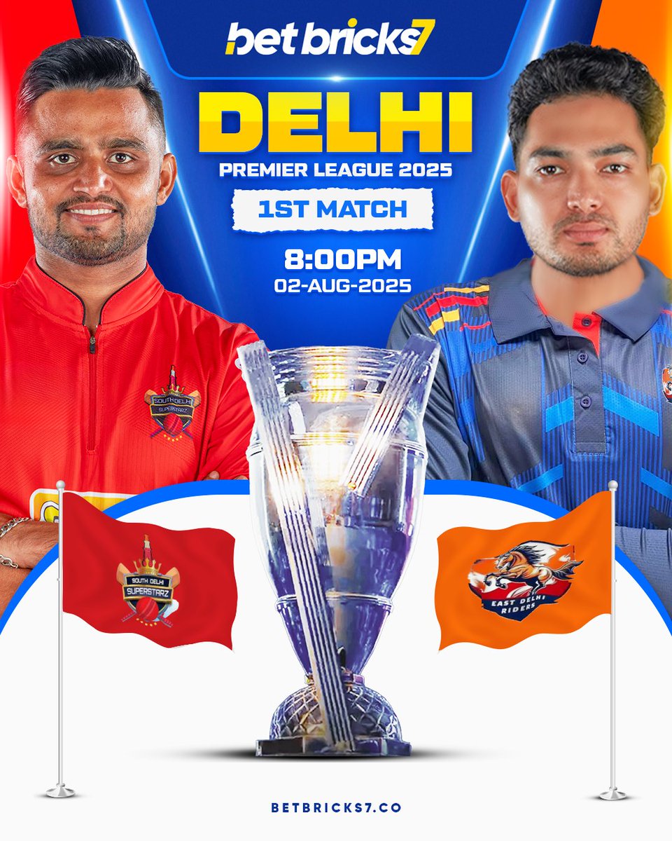 Betbricks7exchange (@betbricks7exch) on Twitter photo ๐ฅ South Delhi Superstarz ๐ vs East Delhi Riders โก๏ธ๐ฅ
๐ 1st Match โ Capital Clash of Titans | Delhi Premier League 2025! ๐
๐ Match Details:
๐
Date: 2 August 2025
โฐ Time: 8:00 PM IST
Follow Us For More Updates๐ย ย ย ย ย ย ย ย ย ย ย ย ย ย ย ย ย ย ย ย ย ย
๐๐ปInstagram: instagram.com/betbricks7.indโฆ ๐ฅ South Delhi Superstarz ๐ vs East Delhi Riders โก๏ธ๐ฅ
๐ 1st Match โ Capital Clash of Titans | Delhi Premier League 2025! ๐
๐ Match Details:
๐
Date: 2 August 2025
โฐ Time: 8:00 PM IST
Follow Us For More Updates๐ย ย ย ย ย ย ย ย ย ย ย ย ย ย ย ย ย ย ย ย ย ย
๐๐ปInstagram: instagram.com/betbricks7.indโฆ