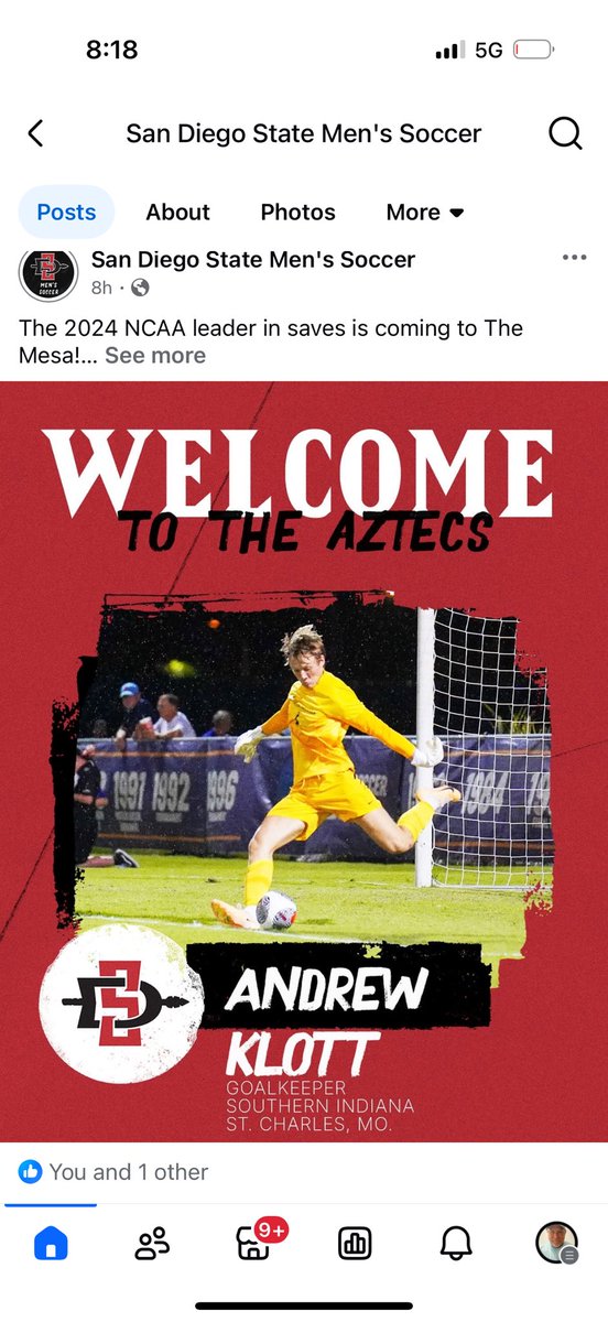 Long eight months is  finally completed Andrew moved into the college soccer transfer portal in November 2024  as he really wanted  to compete at the highest level that was available to him for his final 2 years. Thanksgiving he got a call from an amazing school that said he