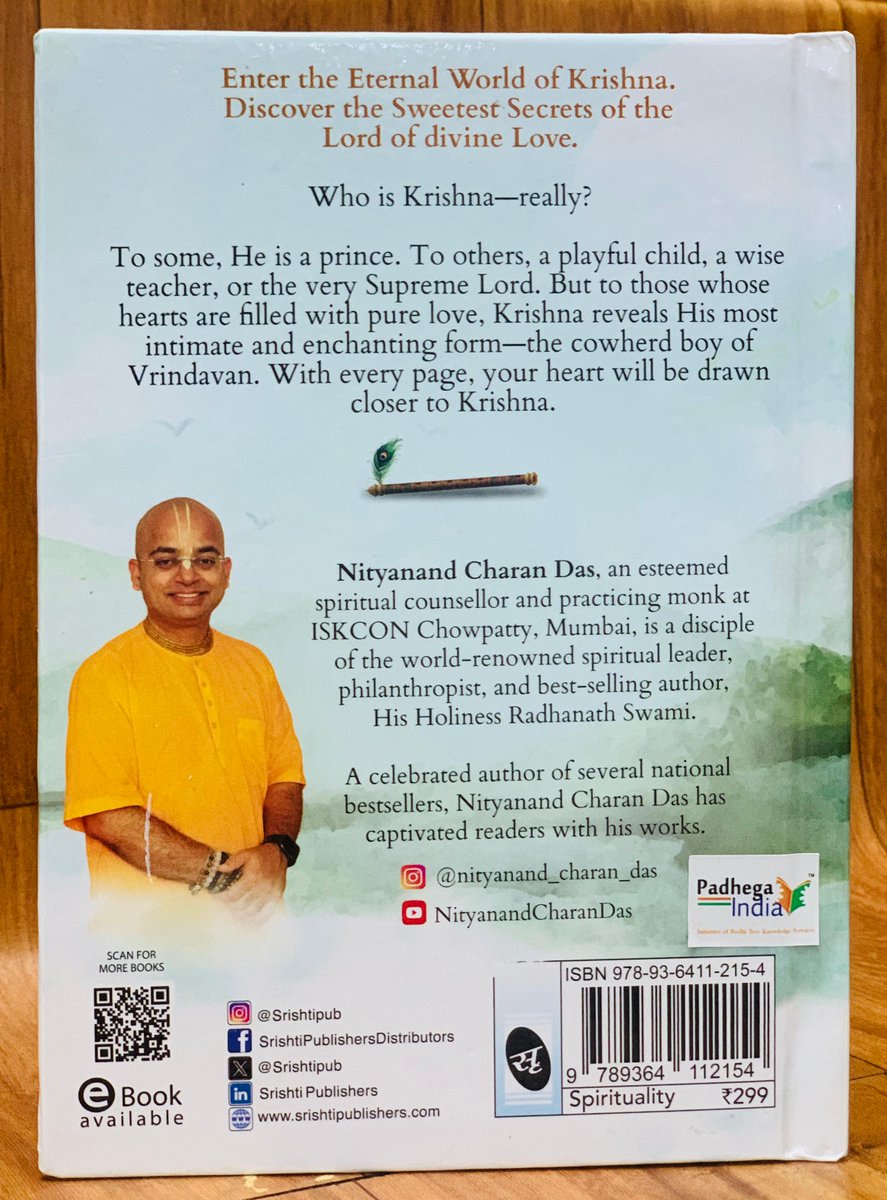 Padhega India (Bodhi Tree Knowledge Services) (@padhegaindia_) on Twitter photo #NewBookAlert 🪷
Presenting: My Krishna - The Emperor of Sweetness by Nityanand Charan Das (<a href="/NityanandCharan/">Nityanand Charan Das</a>), published by <a href="/Srishtipub/">Srishti Publishers</a>.
#BuyOriginal 💮 #BuyFromPI
Order 👉padhegaindia.in/product/my-kri… #NewBookAlert 🪷
Presenting: My Krishna - The Emperor of Sweetness by Nityanand Charan Das (<a href="/NityanandCharan/">Nityanand Charan Das</a>), published by <a href="/Srishtipub/">Srishti Publishers</a>.
#BuyOriginal 💮 #BuyFromPI
Order 👉padhegaindia.in/product/my-kri…