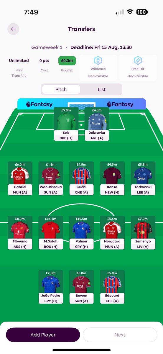 NickStoulig's tweet photo. @FPLMattW Been playing off and on since 2016. More steadily since Covid. Best rank 100k. From the πΊπΈ so my goal is to beat all my π¬π§ friends that I have. #FFBFPL https://t.co/UBffFHFJYY