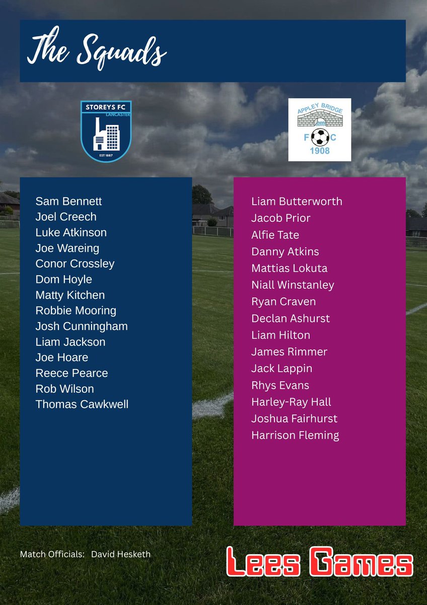 Storeys of Lancaster FC (@storeysfc) on Twitter photo Todayโs Match Programmeโฆ. ๐ 2/2
<a href="/WLancsWanderer/">West Lancs Wanderer</a> <a href="/westlancsleague/">West Lancashire League</a> <a href="/ABFC1908/">Appley Bridge FC</a> <a href="/UpNorthProds/">Up North Productions</a> Todayโs Match Programmeโฆ. ๐ 2/2
<a href="/WLancsWanderer/">West Lancs Wanderer</a> <a href="/westlancsleague/">West Lancashire League</a> <a href="/ABFC1908/">Appley Bridge FC</a> <a href="/UpNorthProds/">Up North Productions</a>