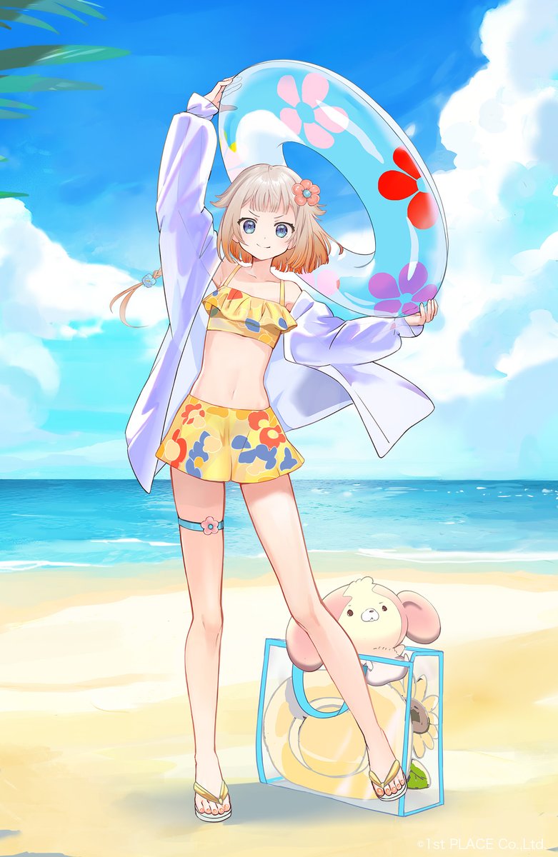 大きなうきわを持って、海にダーイブ🧡🏖️

#IAOИEサマー2025