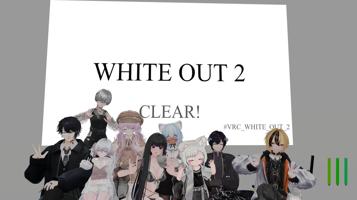vrc_rena02's tweet photo. 皆で謎解きめちゃくちゃ楽しかった!✌️ #VRC_WHITE_OUT https://t.co/HhSTtmK6Ax