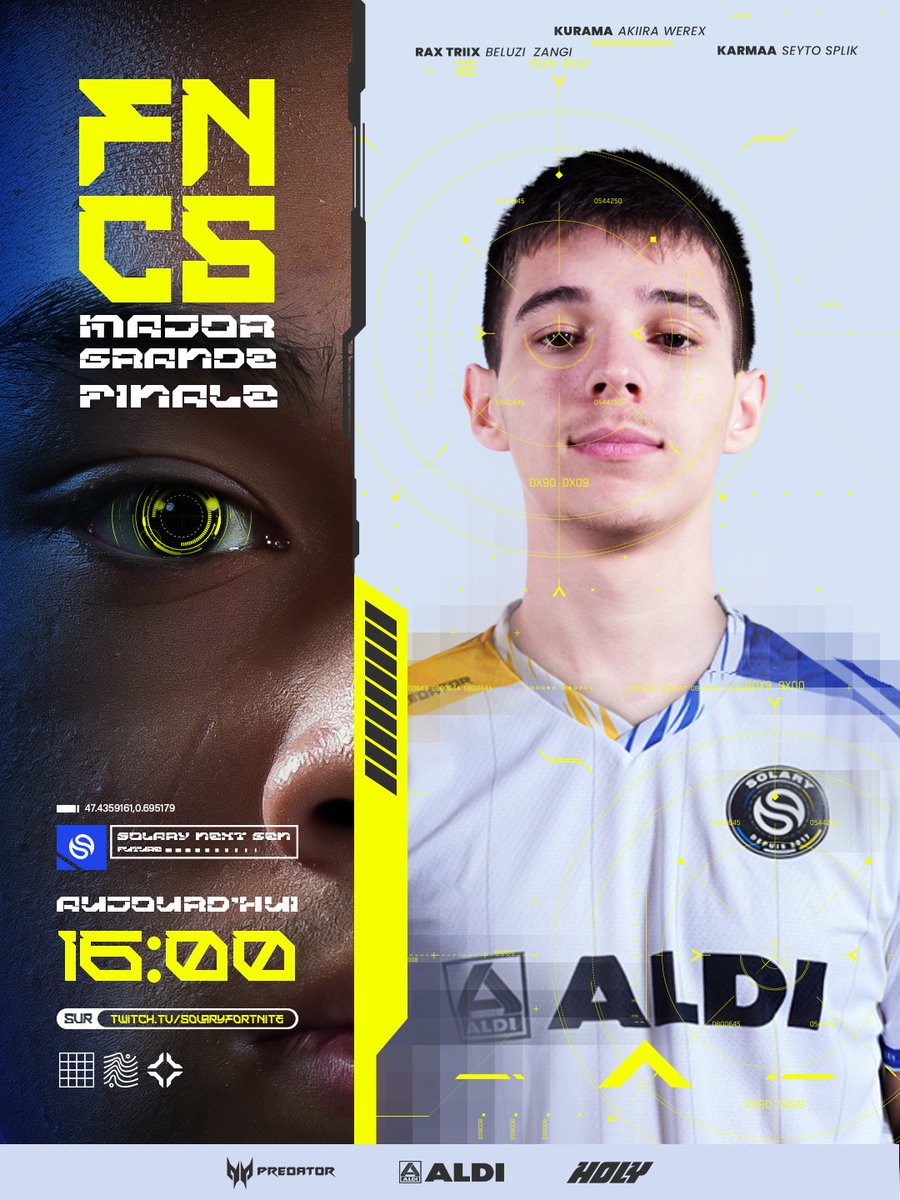 Solary (@solarytv) on Twitter photo Les deux jours les plus importants de la saison : la dernière chance de se qualifier pour les Worlds en France !
🇫🇷 <a href="/FtnKurama/">SLY Kurama</a> Akiira Werex
🇫🇷 @Karmaaftn Seyto Splik
🇮🇹 @Fnrax1 Beluzi Zangi
🟨 twitch.tv/SolaryFortnite
🟦 16H00 - #SLYWIN Les deux jours les plus importants de la saison : la dernière chance de se qualifier pour les Worlds en France !
🇫🇷 <a href="/FtnKurama/">SLY Kurama</a> Akiira Werex
🇫🇷 @Karmaaftn Seyto Splik
🇮🇹 @Fnrax1 Beluzi Zangi
🟨 twitch.tv/SolaryFortnite
🟦 16H00 - #SLYWIN