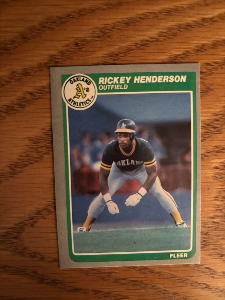 1985 Fleer Rickey Henderson
#CardsILike