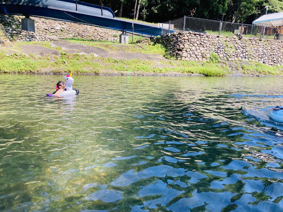 この夏、初川遊び。
お家プールやるより、川だな！