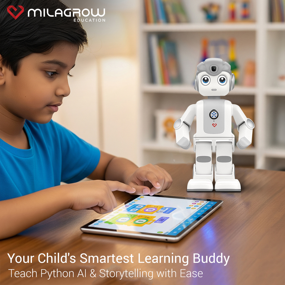 MilagrowRobots's tweet image. Transform your classroom into a creativity hub, where coding meets storytelling, and AI learning is simple for teachers and exciting for students.
Learn More: zurl.co/LIMCs
#PythonForKids #TeachAI #EdTech #AIinClassroom #CreativeCoding #21stCenturySkills #STEMEducation
