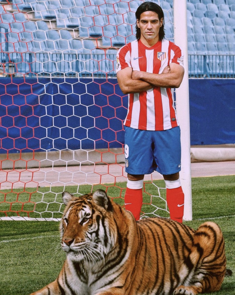 Kitmaster_fr's tweet image. Aura farming 🐯😎

70 buts en 90 matchs à l'Atlético 🥵
Radamel Falcao dit "El Tigre"