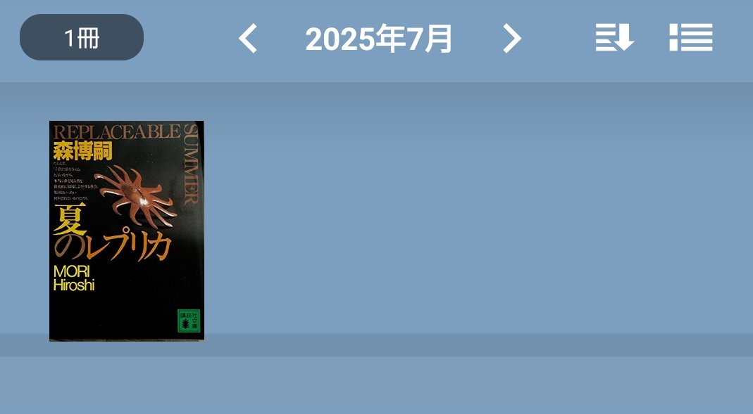 #7月読了本
また1冊だけだった…