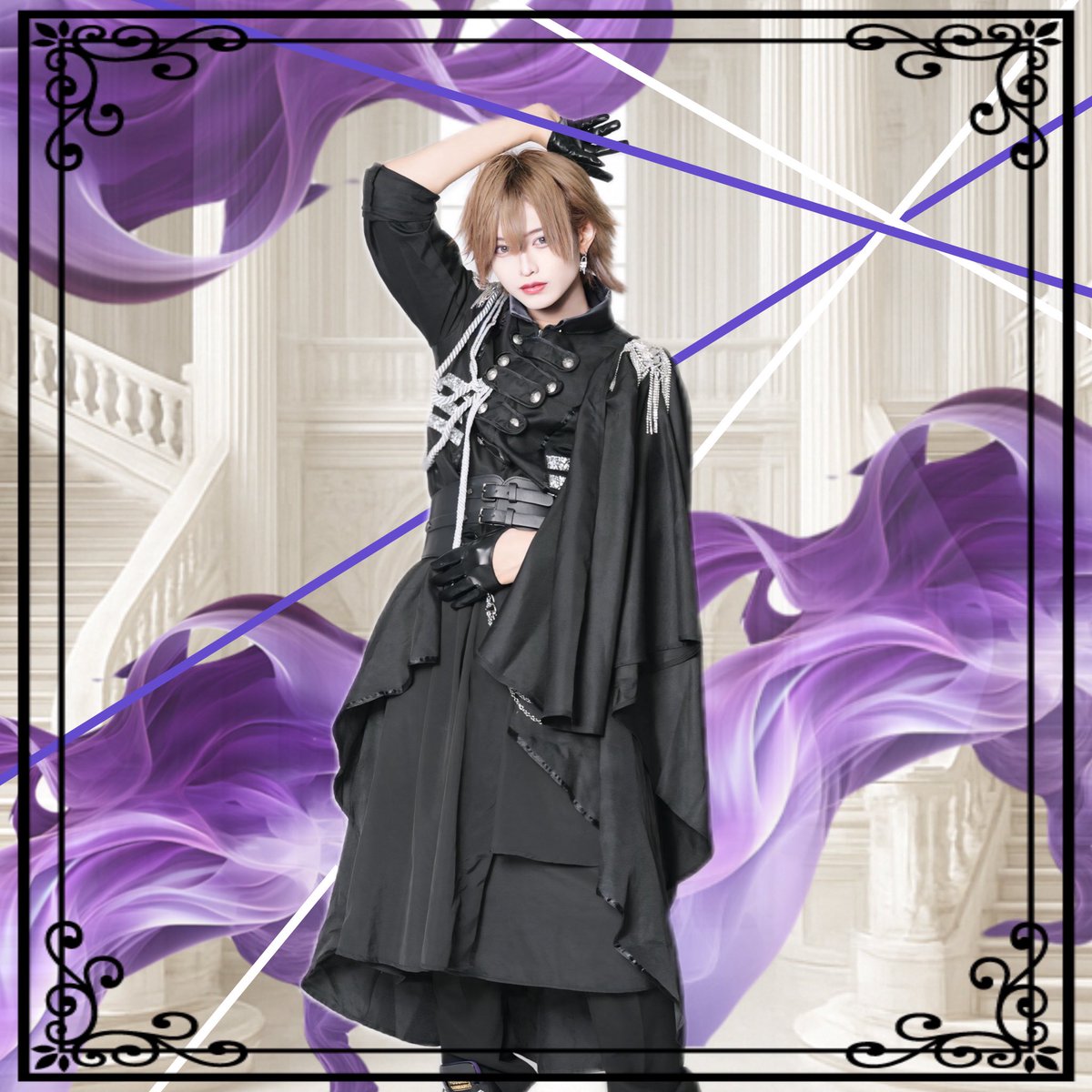agre_v's tweet photo. 【新アー写公開】①

💊幻覚Re:code新衣装&amp;新メンバー💊

💙つばさ💙
@tsubasa_recode 
担当カラー　青

💜くろねこあ💜
@core_recode 
担当カラー　紫

このポストのいいね&amp;RTが合計200達成で新メンバー&amp;次のアー写公開！！ https://t.co/fc2dlb1K0U