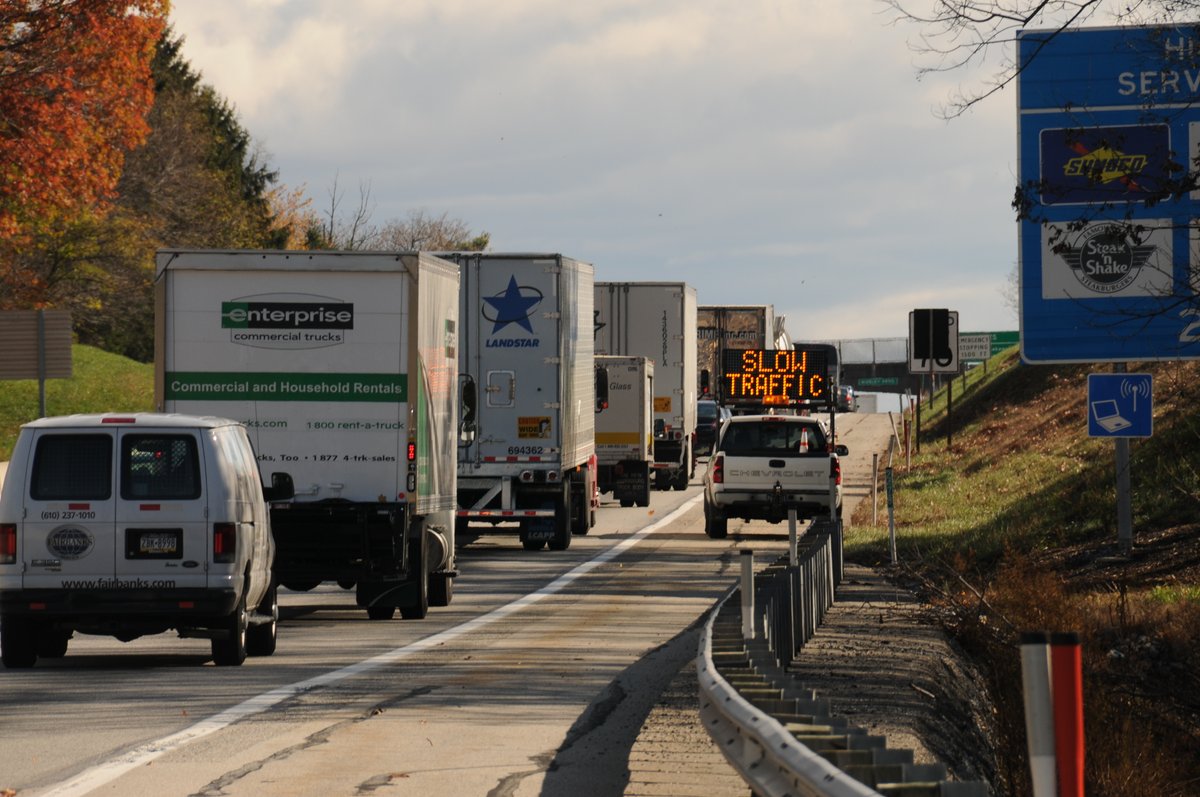 Pennsylvania Turnpike (@pa_turnpike) on Twitter photo East and Westbound exit ramps to Norristown Interchange will be closed Sunday, August 3 from 12 am-5am for Toll booth demolition operations. Traffic will still be able to utilize the Norristown Interchange to enter the system. This closure is weather permitting.
<a href="/PATurnpikeAlert/">PA Turnpike Alerts</a> East and Westbound exit ramps to Norristown Interchange will be closed Sunday, August 3 from 12 am-5am for Toll booth demolition operations. Traffic will still be able to utilize the Norristown Interchange to enter the system. This closure is weather permitting.
<a href="/PATurnpikeAlert/">PA Turnpike Alerts</a>