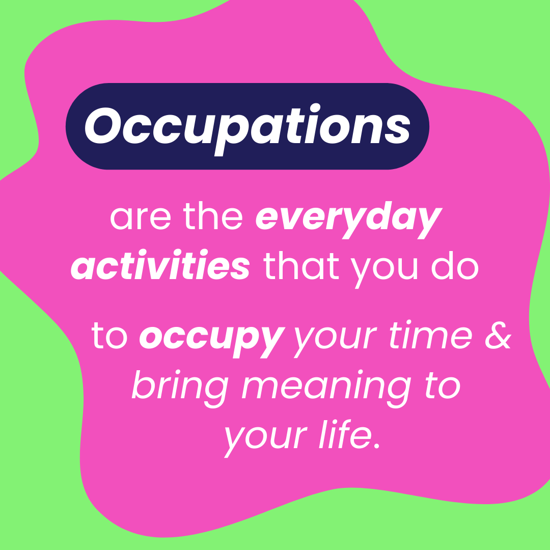 GinaNBCOT's tweet photo. What are occupations? No, not jobs! They're the everyday activities that fill our lives with meaning, from self-care routines to social interactions and hobbies. What are YOUR occupations? Comment below! #OccupationalTherapy #WhyChooseOT #Occupations #DailyActivities #Empowerment https://t.co/KQIeNySmuI