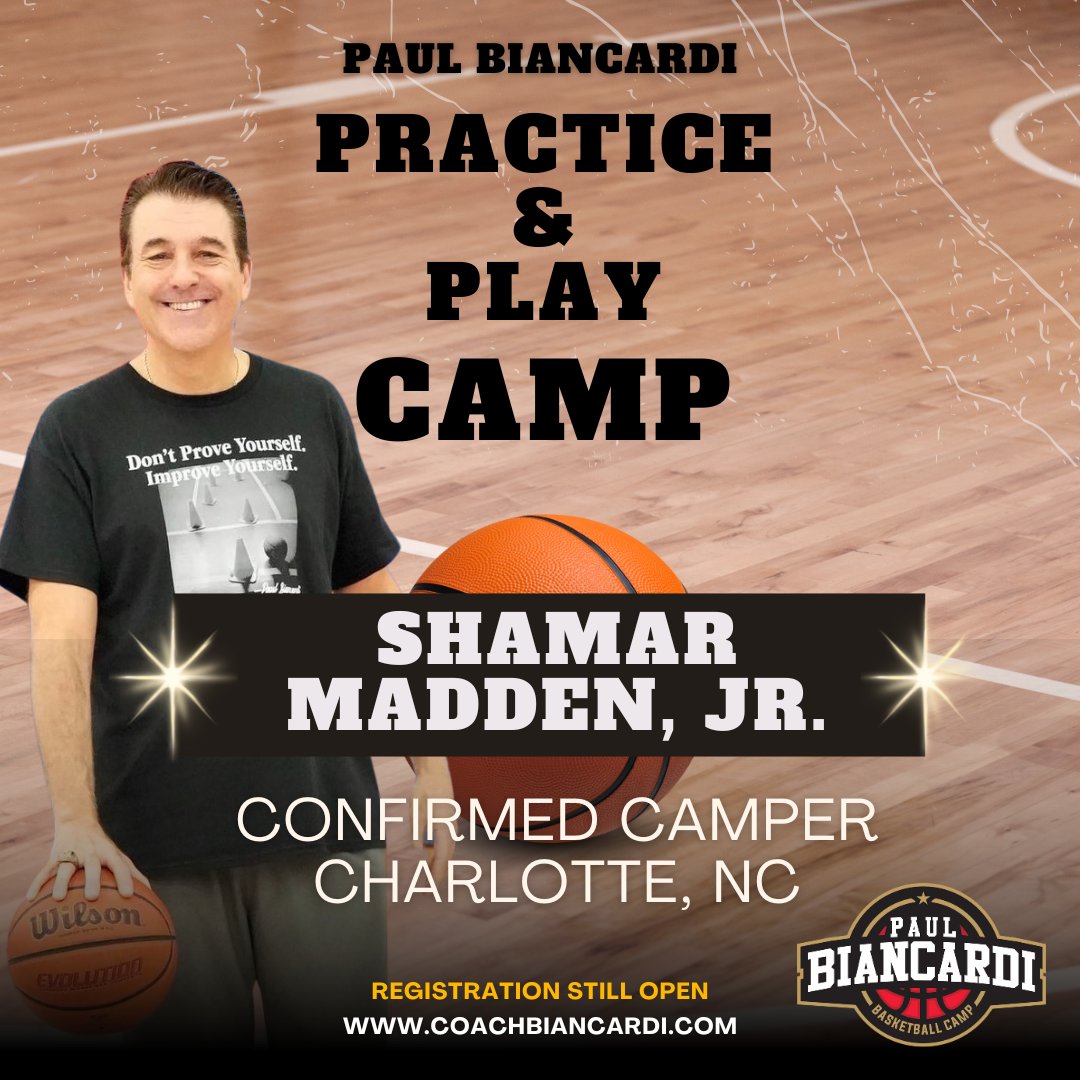TDrakeBasktball's tweet image. 🚨 Confirmed 🚨

The following players are confirmed to attend the Paul Biancardi Practice &amp;amp; Play Camp on Saturday, September 6, in Charlotte, NC! 🏀🔥

Skyler Bostic
Shamar Madden Jr.

Want to join them? Spots are still available! 

Don’t miss this chance to train with one of…