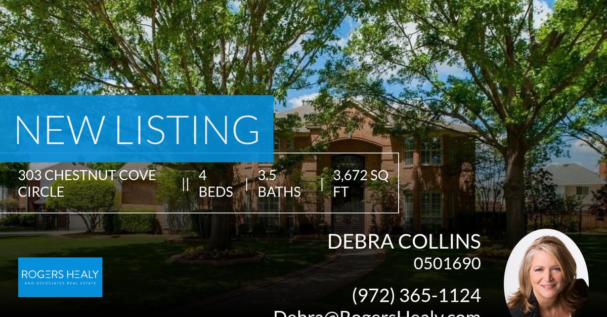 ddcollins's tweet image. 📍 New Listing 📍 Take a look at this fantastic new property that just hit the market located at 303 Chestnut Cove Circle in Southlake. Reach out here or at (972) 365-1124 for more information

Debra Collins
Real Estate Agent homeforsale.at/303_CHESTNUT_C…