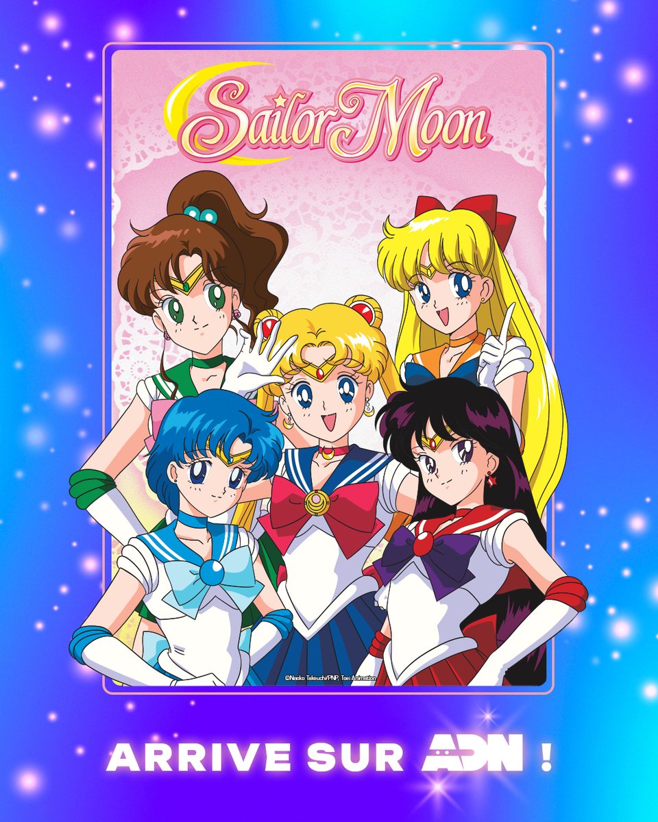 ADNanime's tweet photo. ✨ Pour la première fois en streaming en France, l'intégralité de la saga Sailor Moon arrive prochainement sur ADN ! ✨ https://t.co/7U6lryr2Dj