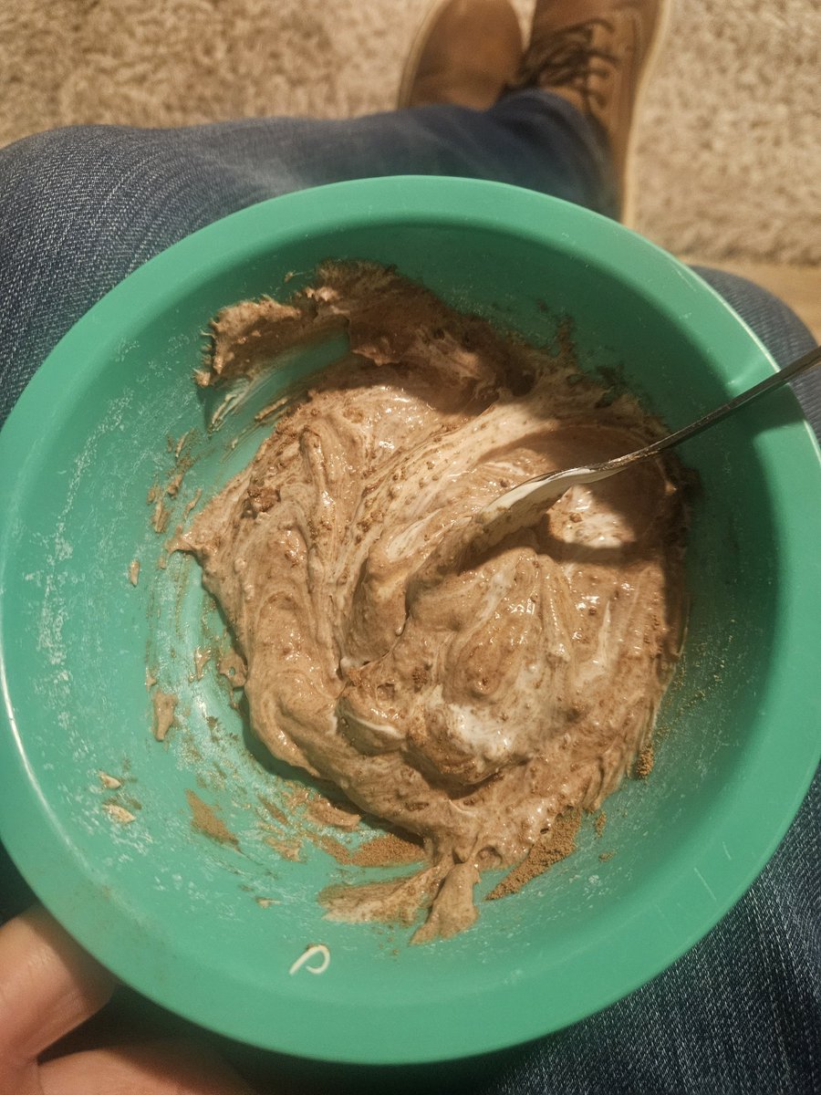 Really felt like some chocolate tonight but none in the house.
Resorted to Milo and dollop cream.