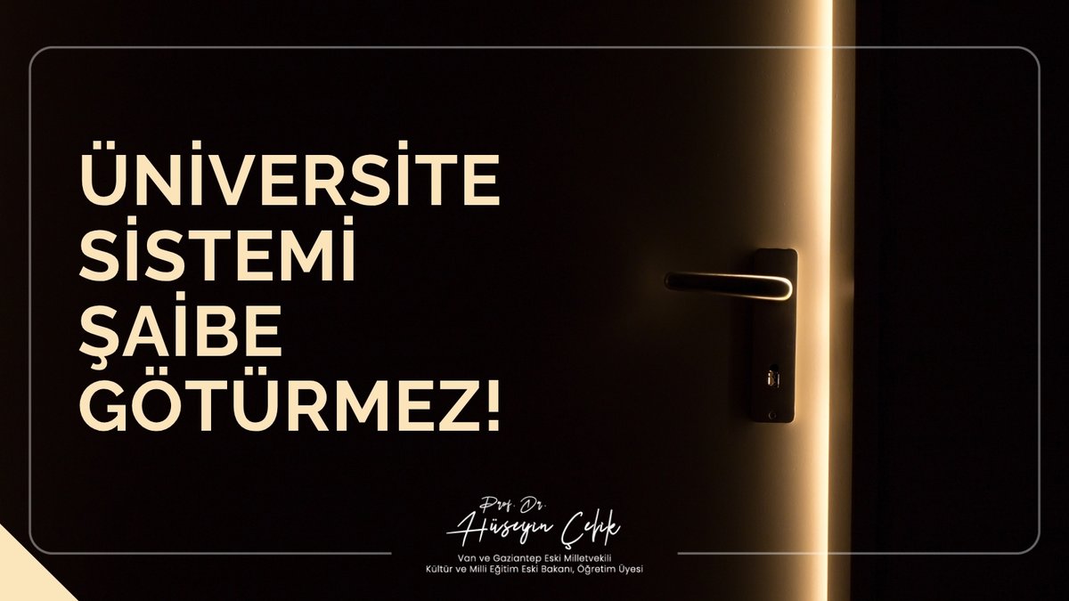 Üniversite Sistemi Şaibe Götürmez!

— Üniversiteler bir ülkenin aklıdır, vicdanıdır, geleceğe dair en büyük teminatıdır. Ancak bugün geldiğimiz noktada, üniversite sistemimizin üzerine düşen gölge, toplumun tüm kesimlerinin vicdanını yaralamaktadır.
— Ankara Cumhuriyet