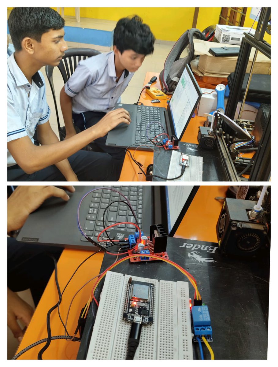 nilkanthtalaja's tweet image. 🏠 Smart Home by Students!
Made using NodeMCU 8266 to control lights &amp;amp; devices wirelessly. 💡📱
#SmartHome #IoTProject #NodeMCU #TinkeringLab #STEM #HomeAutomation #InnovationLab @krcscbhavnagar @InfoGujcost