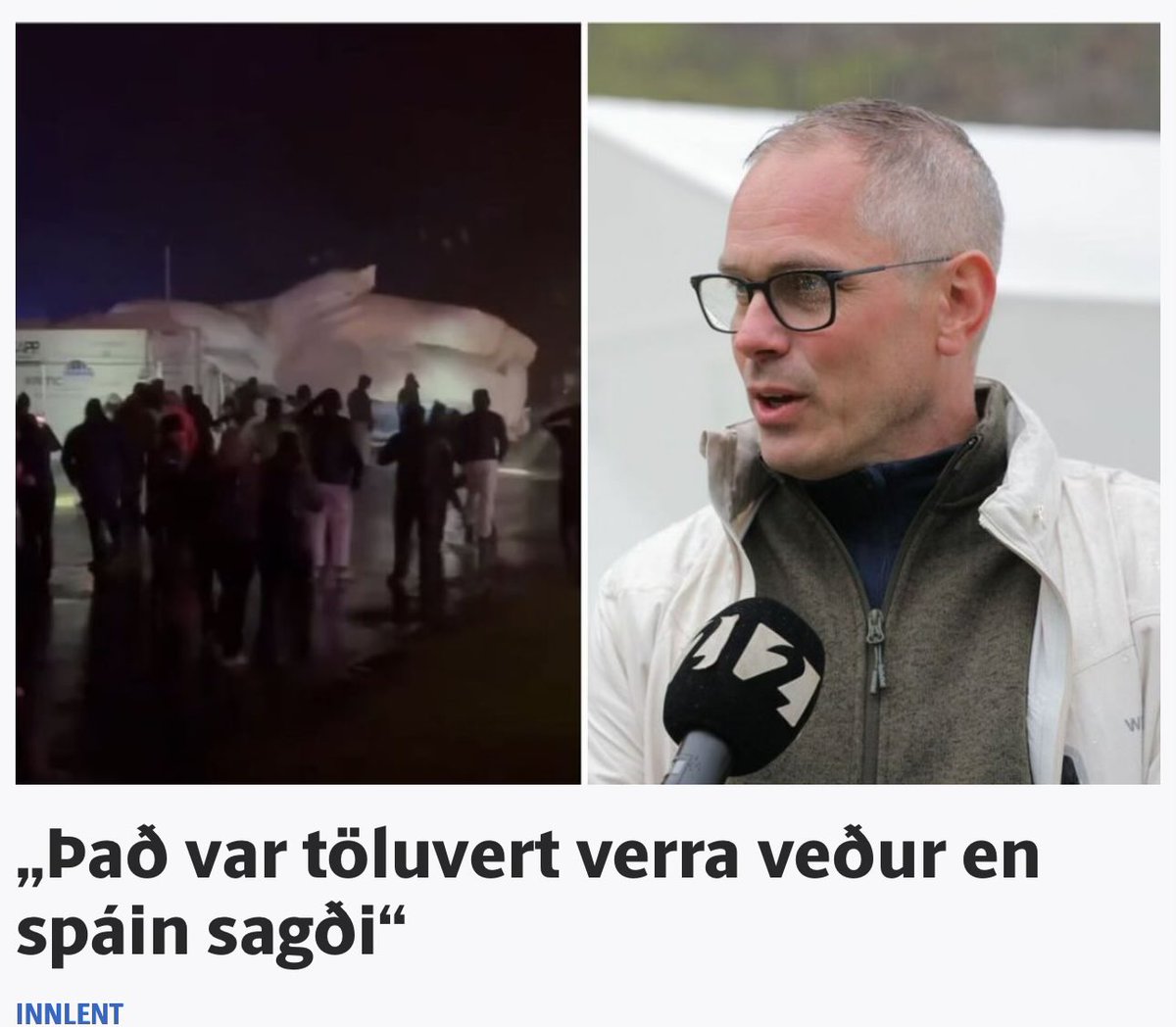 Það var bókstaflega spáð 25ms. Samkvæmt mælum var 25ms. Hvaða spá var þetta fólk að lesa? Völvuna??