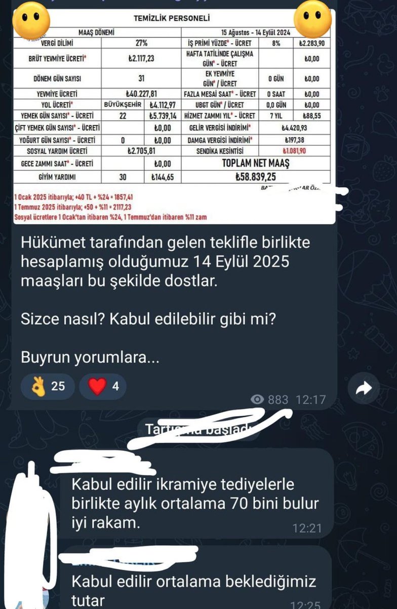 MEMURLAR DİYOR Kİ: #kamuiscileri 70.000TL giydirilmiş maaş alacak

Üniversite mezunu sınavla gelen memur ise 50.000 TL maaş alacak

Adalet istiyoruz, Eğitimin, Liyakatin, Emeğin karşılığını istiyoruz! Sn Cumhurbaşkanım <a href="/RTErdogan/">Recep Tayyip Erdoğan</a> <a href="/iletisim/">T.C. İletişim Başkanlığı</a> 

Memur maaşı, işçiden düşük olmamalı!