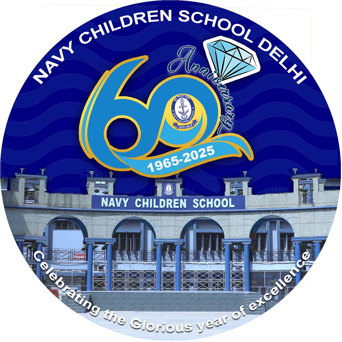 <a href="/IN_NCSDelhi/">Navy Children School Delhi</a> celebrates its #DiamondJubilee! 🎉 

#Congratulations to generations of students, staff, parents, and alumni for shaping this inspiring journey since 1965. 

💎 #60YearsOfExcellence in #Education 📚 #Service  and nurturing #FutureLeaders.🎓