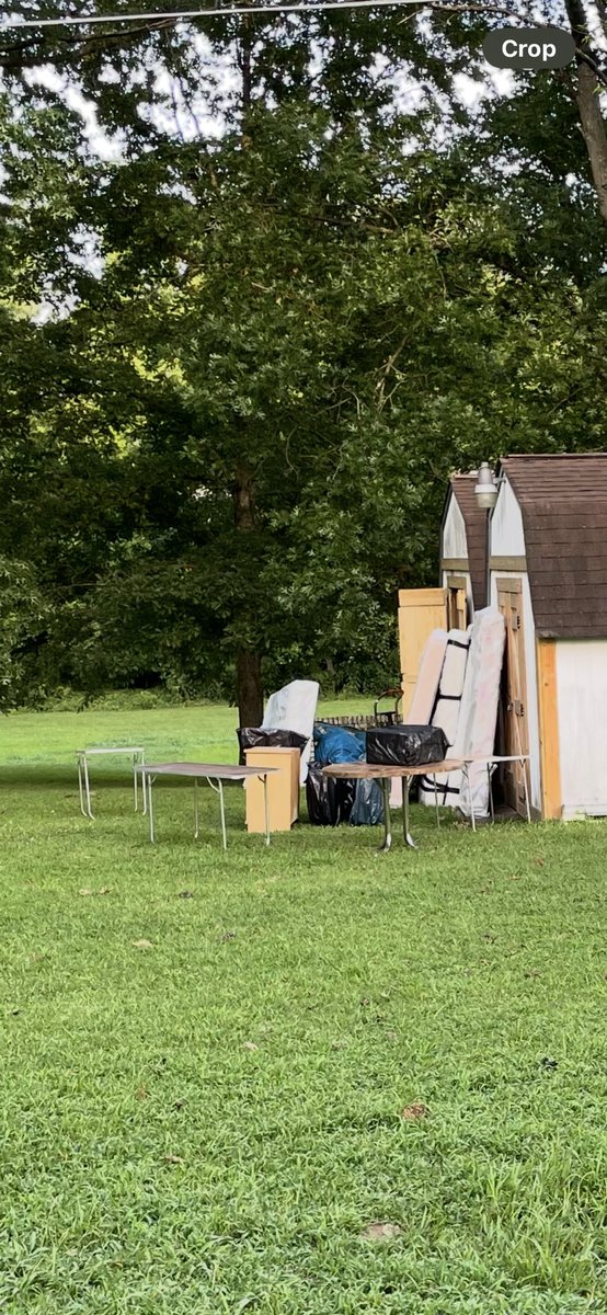 Impromptu yard sale everything $20 or less buy it by the box