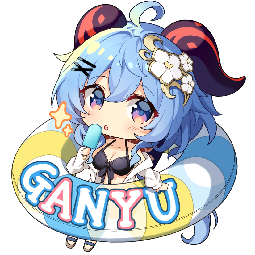 水着甘雨ちゃんSD 
夏コミでアクキーになると思います。
#原神 #GenshinImpact