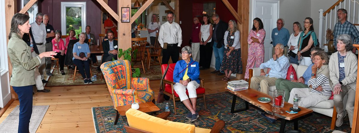 The rain was heavy, and the sky was dark in Hancock this week. But Jim and Amy filled their living room with the light of freedom-loving people from across the mighty Monadnock Region — from Milford to Walpole and many of our towns in between. We covered a lot of ground — from